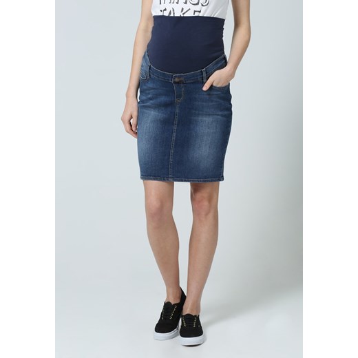 Esprit Maternity Spódnica jeansowa stone washed zalando rozowy denim
