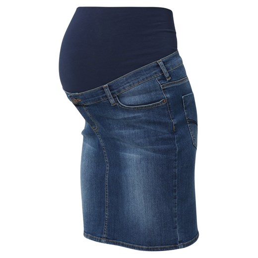 Esprit Maternity Spódnica jeansowa stone washed zalando czarny bawełna