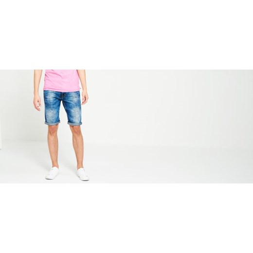 Jeansowe bermudy reserved rozowy jeans