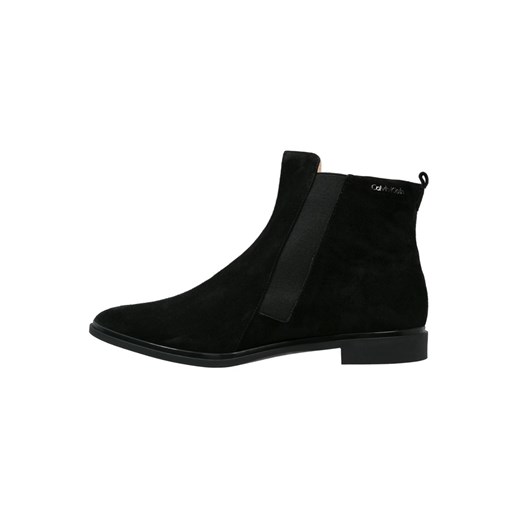 Calvin Klein VIVI Ankle boot black zalando czarny abstrakcyjne wzory