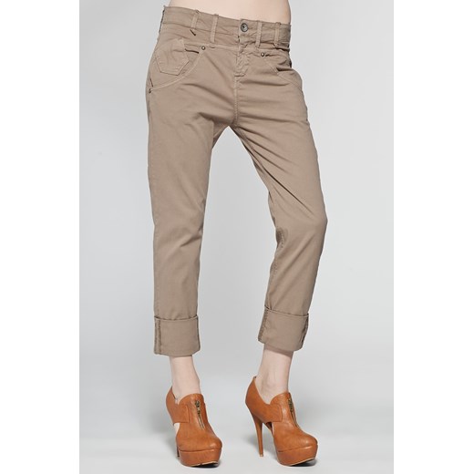 Spodnie damskie - Fornarina - Spodnie Olivia answear-com rozowy wiosna
