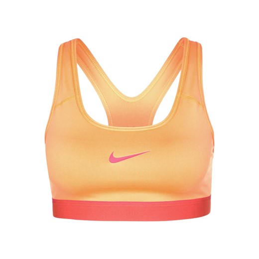 Nike Performance PRO CLASSIC Biustonosz sportowy bright citrus/crimson zalando zolty Biustonosze do biegania