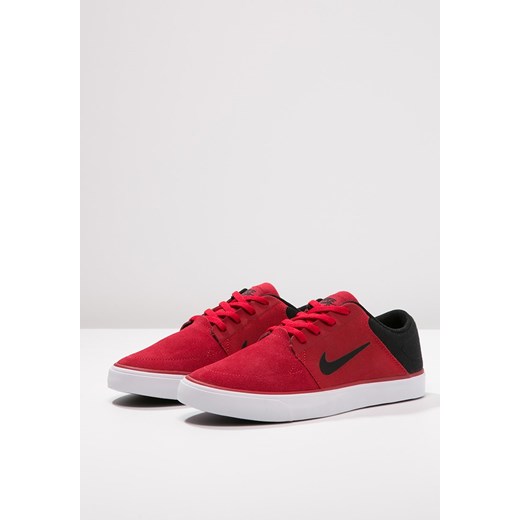 Nike SB PORTMORE Tenisówki i Trampki gym red/black/white zalando czerwony sznurowane