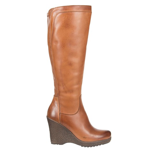 Kozaki Carinii RR5321 Cognac buty1-pl pomaranczowy zima