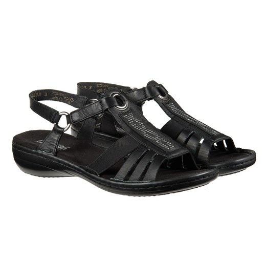 Sandały Rieker 60808-01 buty1-pl czarny sandały