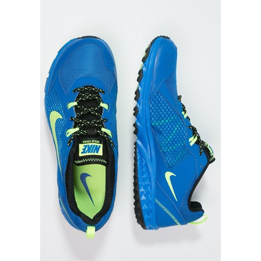 Nike Performance WILD TRAIL Obuwie do biegania Szlak solar/ghost green/black zalando niebieski do biegania