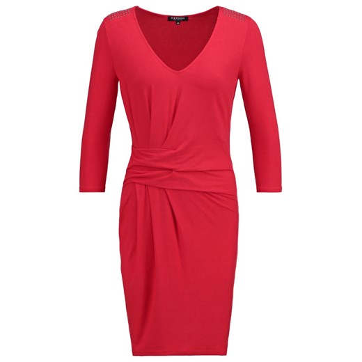 Morgan ROFLI Sukienka z dżerseju rouge zalando czerwony bez wzorów/nadruków