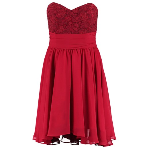 Swing Sukienka koktajlowa braunrot zalando czerwony bawełna