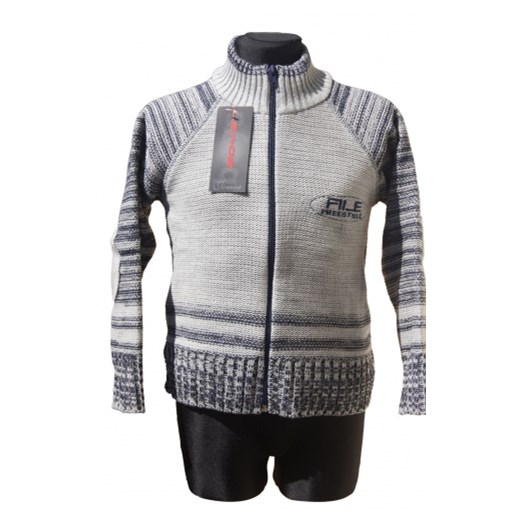 Sweterek zapinany, dla chłopca, kolor szary - rozmiar 128 piccolino-sklep-pl szary akryl