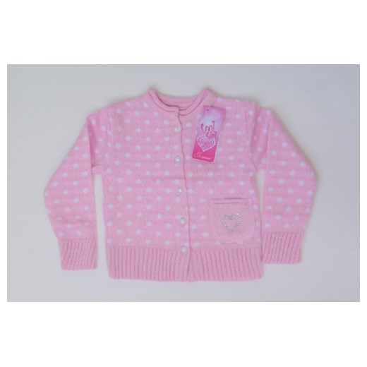 Sweterek dziecięcy zapinany - rozmiar 122 piccolino-sklep-pl fioletowy akryl