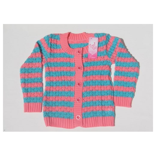 Sweterek dziecięcy zapinany - rozmiar 128 piccolino-sklep-pl niebieski akryl