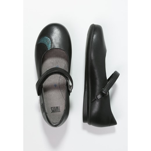 Camper Baleriny z zapięciem negro/ametyst yeti/danse negro zalando szary ocieplane