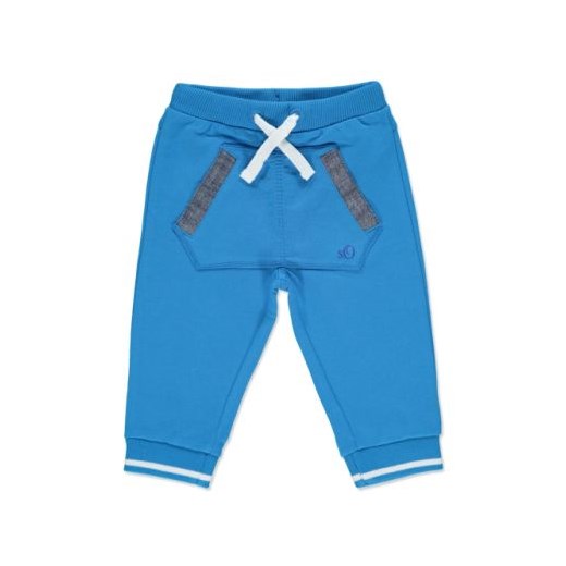 s.OLIVER Boys Mini Spodnie blue pinkorblue-pl niebieski elastan