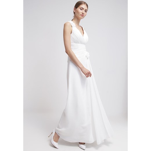 Luxuar Fashion Suknia balowa ivory zalando bialy bez wzorów/nadruków