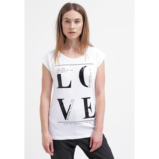 ONLY ONLJOLI Tshirt z nadrukiem bright white zalando rozowy Bluzki z nadrukiem