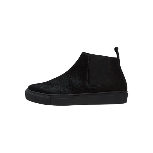 Samsøe & Samsøe BAKER  Ankle boot black zalando czarny abstrakcyjne wzory