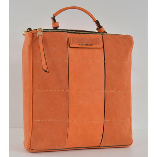 Pojemna torebka kuferek cervandone-pl pomaranczowy łatki
