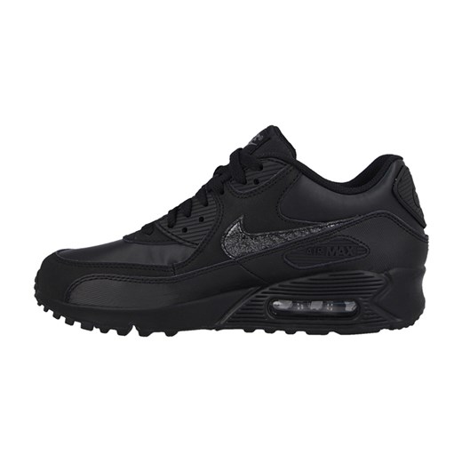 BUTY NIKE AIR MAX 90 LEATHER (GS) 724821 001 yessport-pl czarny lato