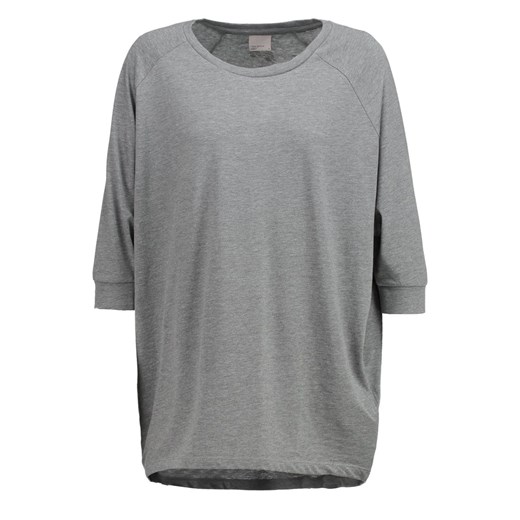 Vero Moda VMPRETTY  Bluzka z długim rękawem medium grey zalando szary bawełna