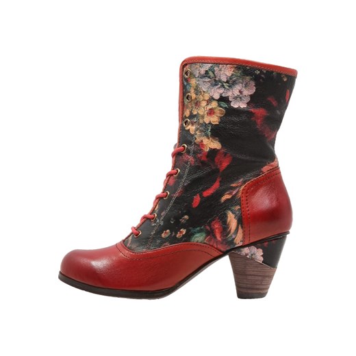 LAURA VITA TARLAT Botki sznurowane rouge zalando czerwony abstrakcyjne wzory