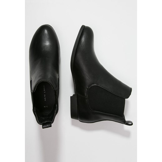 New Look DARKER Ankle boot black zalando czarny bez wzorów/nadruków