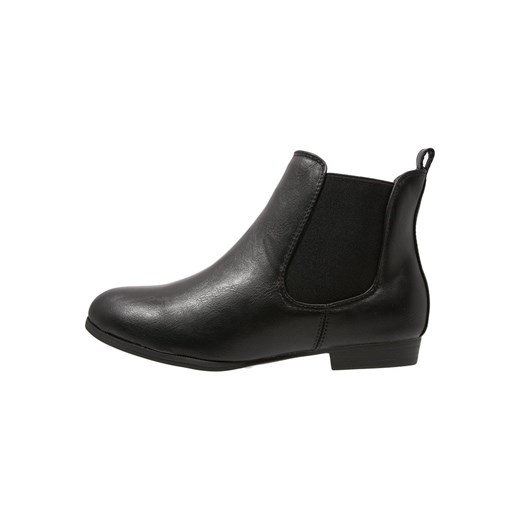 New Look DARKER Ankle boot black zalando czarny abstrakcyjne wzory