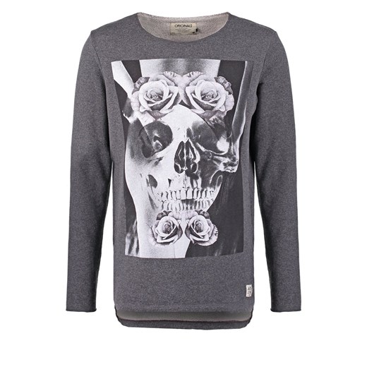 Jack & Jones JJORMOCK Bluza dark grey zalando szary abstrakcyjne wzory