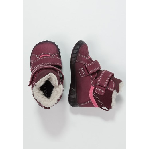 ecco MIMIC Śniegowce red plum/morillo zalando fioletowy na rzepy