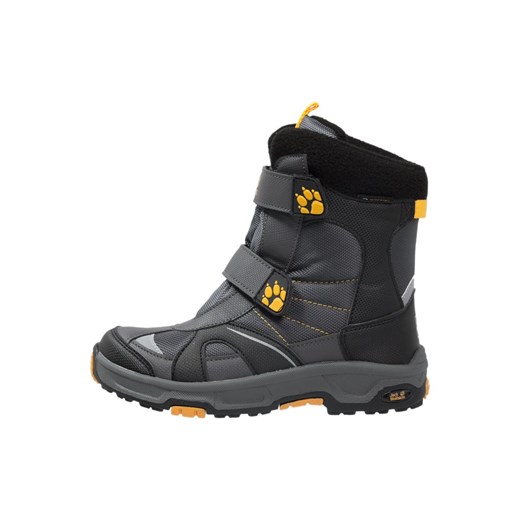 Jack Wolfskin POLAR BEAR TEXAPORE Śniegowce dark steel zalando czarny na rzepy