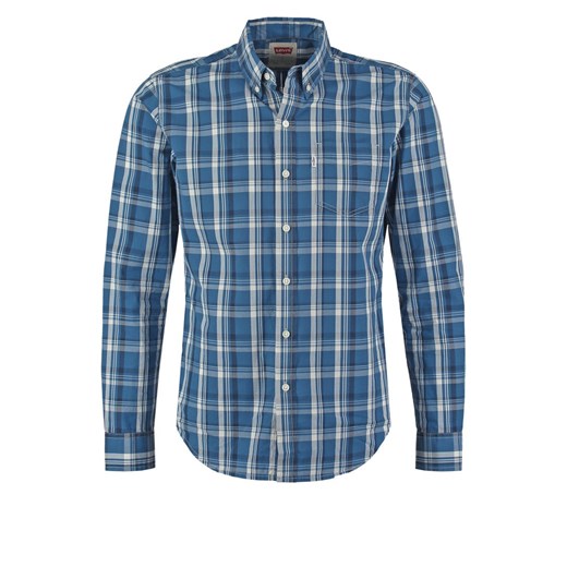 Levi's® Koszula plaid dark blue zalando niebieski abstrakcyjne wzory