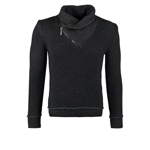 fortyfour Sweter black zalando czarny abstrakcyjne wzory