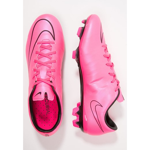 Nike Performance MERCURIAL VELOCE II FG Korki Lanki hyper pink/black zalando rozowy jesień