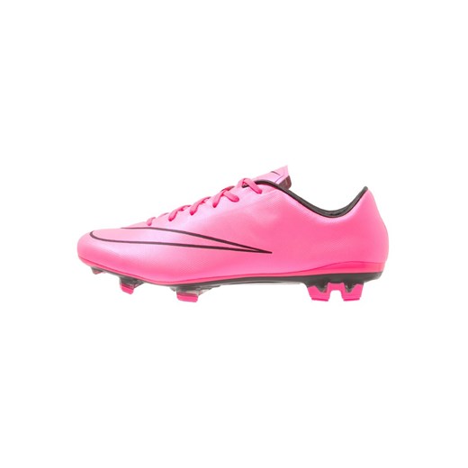Nike Performance MERCURIAL VELOCE II FG Korki Lanki hyper pink/black zalando rozowy abstrakcyjne wzory
