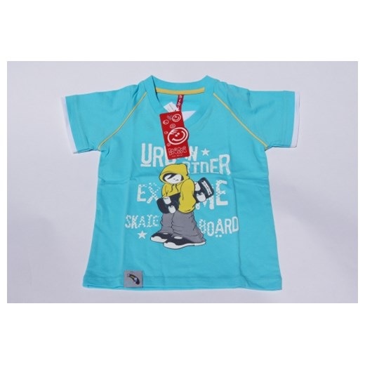T-shirt dla chłopca Urban Rider Kiki Kids - rozmiar 110 piccolino-sklep-pl turkusowy chłopięce