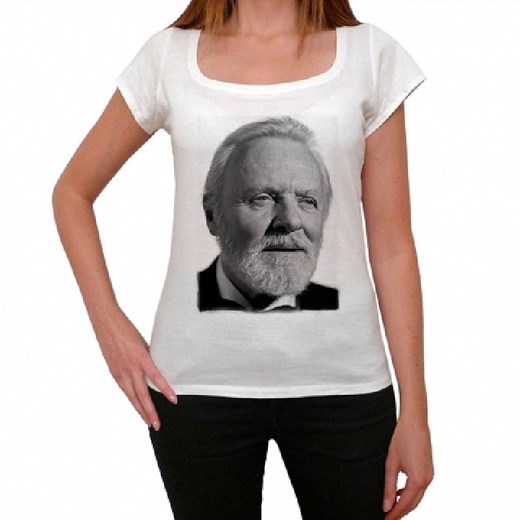 Anthony Hopkins Damski T-shirt obraz sławna jeden w CIT mybaze-com pomaranczowy bawełna