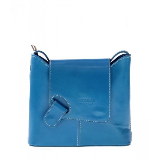Uniwersalna Listonoszka skórzana Florence Collection turkusowa torbs-pl niebieski 