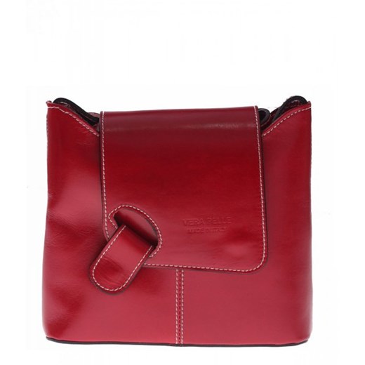 Uniwersalna Listonoszka skórzana Florence Collection czerwona torbs-pl czerwony 