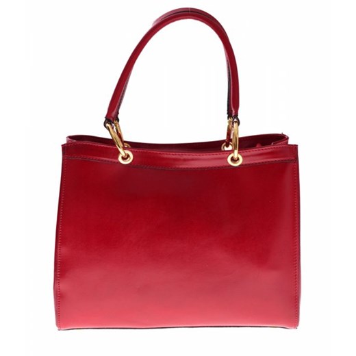 Kuferk Skórzany z Włoskiej kolekcji Genuine Leather czerwony torbs-pl czerwony 