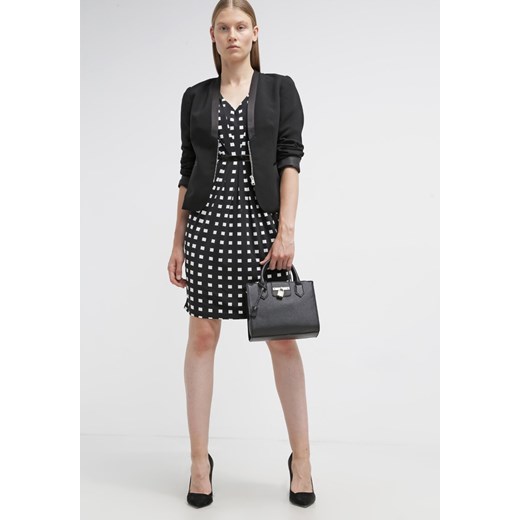 Anna Field Sukienka z dżerseju black/white zalando dopasowane