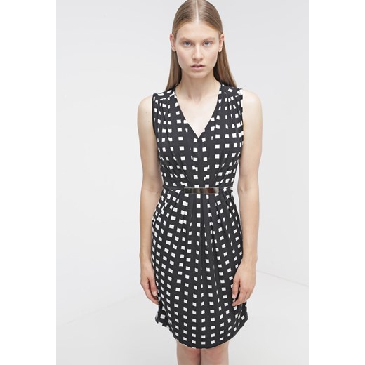 Anna Field Sukienka z dżerseju black/white zalando szary elastan