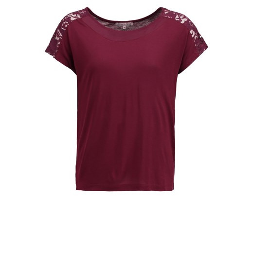 Anna Field Tshirt z nadrukiem burgundy zalando czerwony bez wzorów/nadruków
