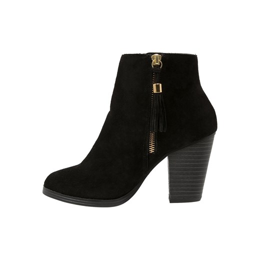 New Look BAILEY Ankle boot black zalando czarny abstrakcyjne wzory