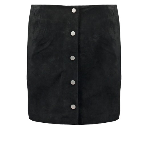 New Look Spódnica mini black zalando czarny bez wzorów/nadruków