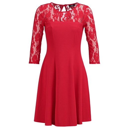 Wallis Sukienka letnia red zalando czerwony bez wzorów/nadruków