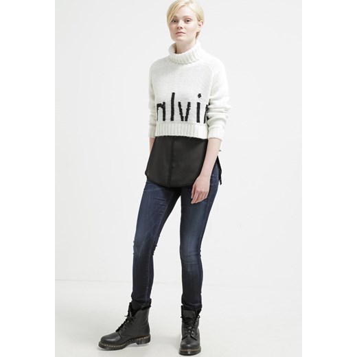 Calvin Klein Jeans CAMILE Sweter white zalando  długie