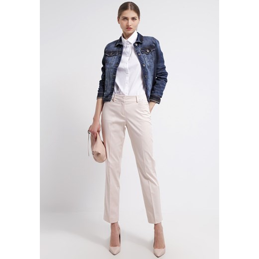 Lacoste Koszula blanc zalando bezowy bez wzorów/nadruków
