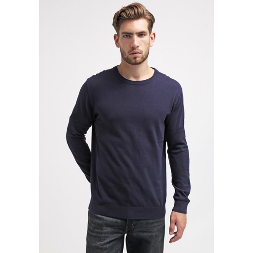 Esprit Sweter college blue zalando czarny bez wzorów/nadruków