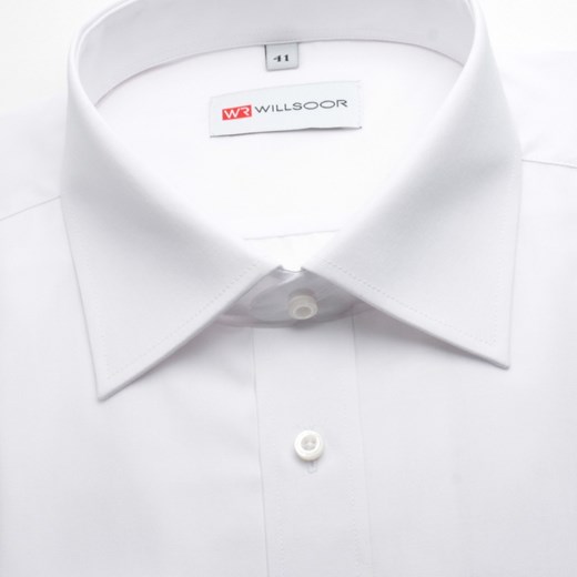 Koszula Slim Fit (wzrost 188-194) willsoor-sklep-internetowy bialy Koszule na spinki męskie