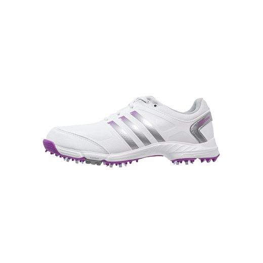 adidas Golf ADIPOWER TR Obuwie do golfa white/silver metallic/flash pink zalando szary ocieplane