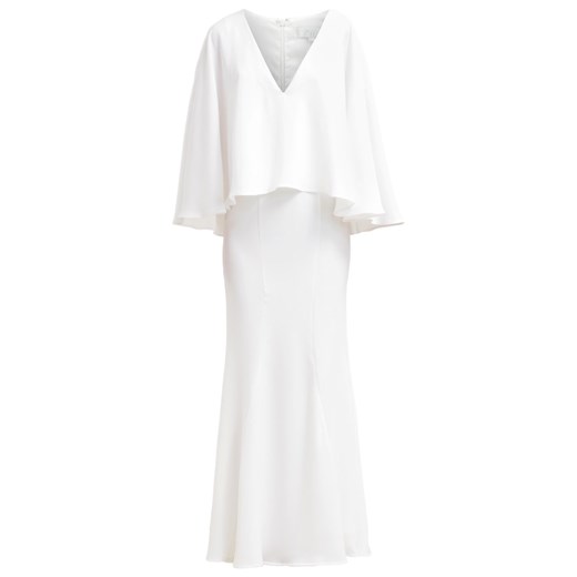 Jarlo MAKENA Długa sukienka white zalando bialy bez wzorów/nadruków